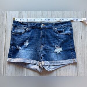 Wax Jean Shorts Size Large